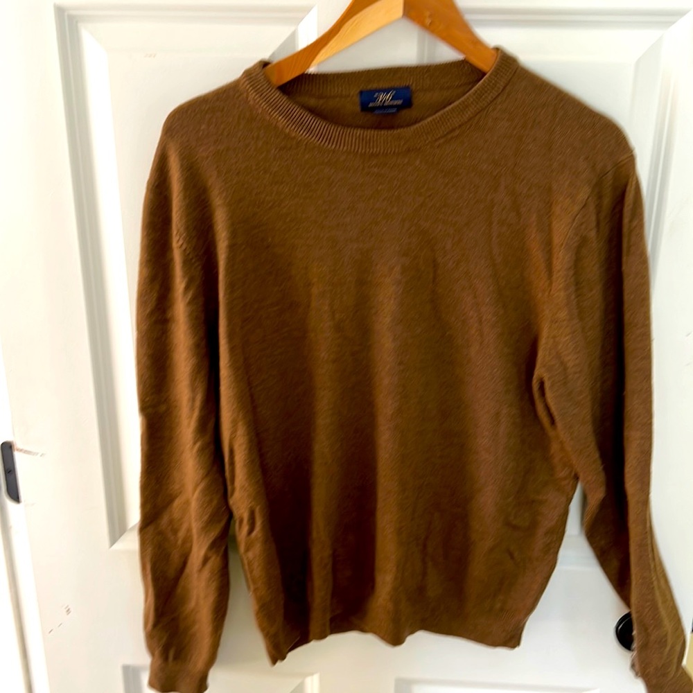 Brooks brother “346” brown sweater cable knit